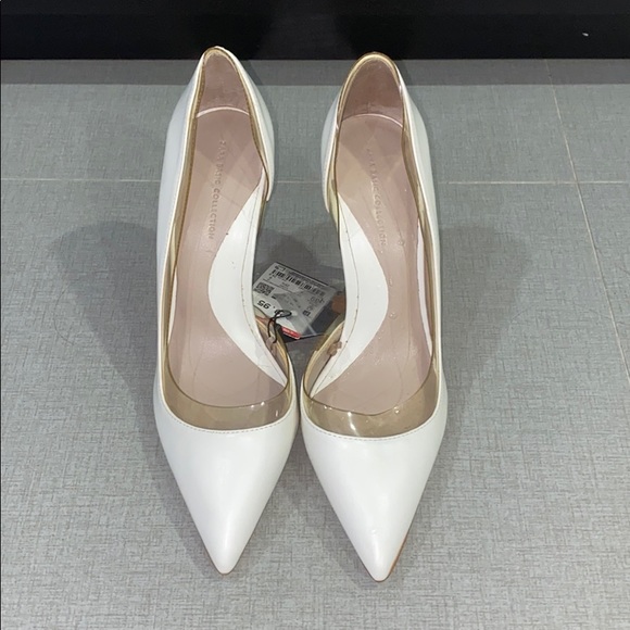 white stiletto pumps